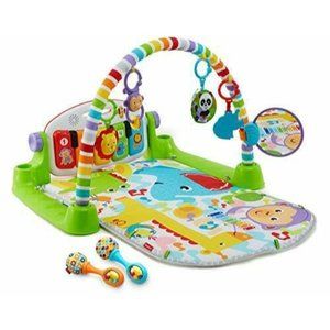 Fisher-Price Deluxe Kick & Play Piano Gym & Maracas Blue/Green/Orange